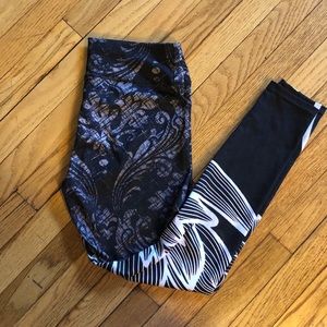 Lotus flower yoga pants